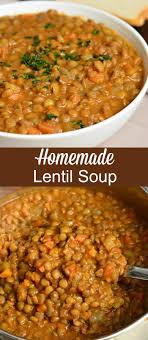 Lentil Soup Homemade Lentil Soup Lentil Recipes Easy Lentil Soup Recipes