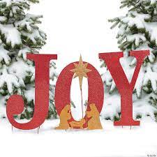Christmas joy signs joy buffalo plaid christmas wooden snowflakes door wreath hanger front wall sign burlap wooden xmas holiday home indoor outdoor decoration ideas set of 3 4.7 out of 5 stars 12 $24.99 $ 24. Joy Outdoor Yard Sign