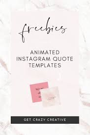 Animated Instagram Quotes Grab Yours Here For Free Instagram Quotes Quote Template Instagram Marketing Tips