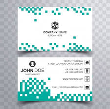 Turn on rulers and drag a guideline 1/8th of an inch in from all the edges. Premium Vector Modern Business Card Made Of Green Pixels