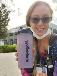 I always have to have the strawberry shake with my double double!