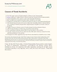 Below are the most common causes of car accidents in the united states. Causes Of Road Accidents Phdessay Com