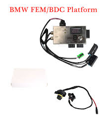 With godiag fem bdc test platform, can support to program new key when all keys lost, can add new key to bmw fem bdc vehicle on bench. Bmw Fem Bdc Bmw F20 F30 F35 X5 X6 I3 Test Platform With A Gearbox Plug Test Platform