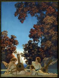 Maxfield parrish volchrome print 1917 the rubaiyat crane art deco 6.25h x 17.25. Maxfield Parrish Prints A Collectors Guide P R Books Urbytus Com