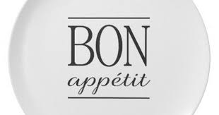 Black And White Dinner Plates Bon Appetit Kitchen Quote Typography Text White Dinner Plate Zazzle Com White Dinner Plates Kitchen Quotes Typography Quotes