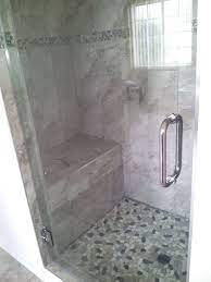 Walk In Shower With Pebble Floor Shower Floor Shower Floor Tile Shower Floor Tile Ideas