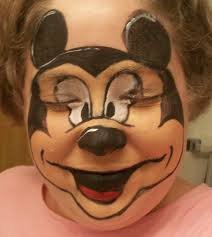 Mickey Mouse And Hello Kitty Mickey Mouse Face Painting Face Painting Designs Mouse Face Paint