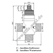 Lead free bronze pex barb thermostatic mixing valve is designed to control and limit volumes of cold and hot water required to deliver mixed water at predetermined temperatures for single or multiple fixtures. 3 Way Thermostatic Mixing Valve G 1 2 Alfa Pool Solutions