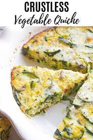 Crustless Vegetable Quiche Recipe Vegetable Quiche Homemade Vegetable Soups Veggie Quiche