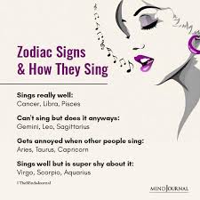 The chinese zodiac year is usually said to start from chinese new year, which ranges from late january to mid february. Zodiac Signs And How They Sing
