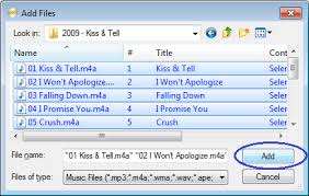 This is done by clicking on the 'add files' button. Burn Musical Files To Audio Cd