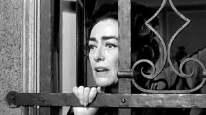 WHAT EVER HAPPENED TO BABY JANE?, 1962 Bette Davis, Joan Crawford, Victor  Buono, Anna Lee, Maidie Norman, B.D. Merrill, Robert Aldrich, classic  Grande Dame Guignol movie, psycho biddy horror film
