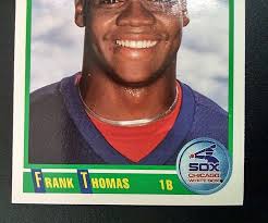 1990 Score #663 Frank Thomas RC Rookie Chicago White Sox Surface Spot