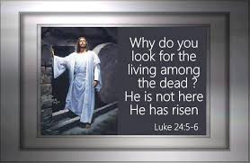 Why Do You Look For The Living Among The Dead He Is Not Here He Has Risen He Has Risen Church Signs Uplifting Quotes