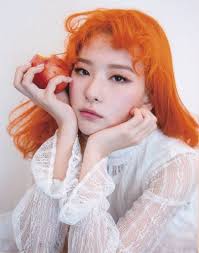 An Interview With Jung Moung Shim Of Korean Salon Jenny House Red Velvet Orange Hair Red Velvet Seulgi