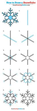 Learn How To Draw A Snowflake Easy Step By Step Drawing Tutorial For Kids And Beginners Sn Drawing Tutorial Easy Flower Drawing Tutorials Snowflakes Drawing