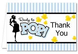 Baby Shower Thank You Cards Ready To Pop Blue Thank You Notes