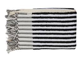 Black And White Striped Bath Towels Loom Black And White Stripe Bath Towel Est Living Design Directory Striped Bath Towels Bath Towels Creative Interiors Ideas