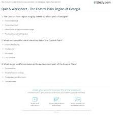 Many were content with the life they lived and items they had, while others were attempting to construct boats to. Quiz Worksheet The Coastal Plain Region Of Georgia Study Com