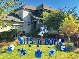Home Yard Announcements Baby Shower Decorations For Boys Birthday Yard Signs Happy Birthday Yard