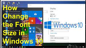 Win 10 how to change font size. How Change The Font Size In Windows 10 Youtube