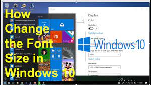 The fonts are too small though at i have to increase them to be able to read the data. How Change The Font Size In Windows 10 Youtube