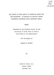 Whether you have a science buff or a harry potter fanatic, look no further than this list of trivia questions and answers for kids of all ages that will be fun for little minds to ponder. The Church Of Jesus Christ Of Latter Day Saints And The Priesthood An Analysis Of Official Church Statements Concerning Black Priesthood Denial Unt Digital Library