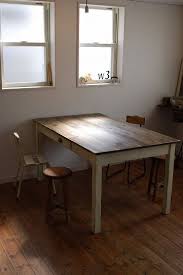 アンティーク風ダイニングテーブル2ドロワシャビー インテリア 家具 家具 テーブル