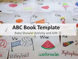 Baby Shower Book Abc Baby Shower Storybook Baby Shower