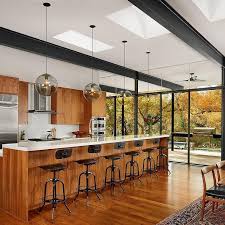 modern long island mahogany wood kitchen