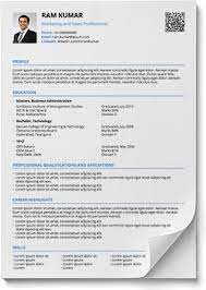 Resume Formats In Word And Pdf