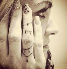 Finger Kette Finger Tattoo Designs Fingertatowierungen Finger Tattoos