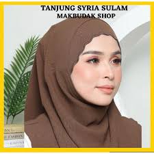 TUDUNG SARUNG PLEATED BAWAL INSTANT LAYLA COTTON RIBBED PLEATED BIDANG  45/FREE SAIZ