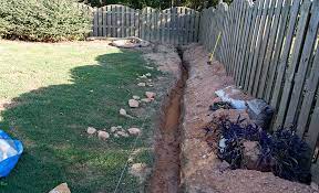 For a dry well, you need to dig a hole about 10 ft (120 in) from the nearest drain or downspout in the wet portion of your yard. How To Install A French Drain The Home Depot