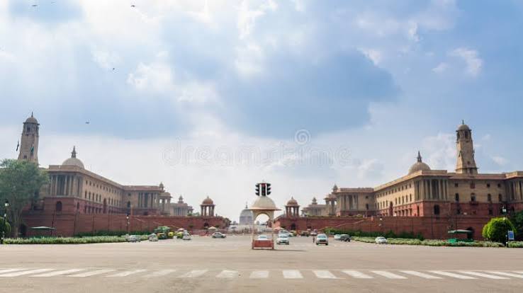 Distant View of India Gate, Rajpath and Rashtrapati Bhavan Editorial Image - Image of british, republic: 253331790