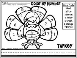 Color By Number November Thanksgiving Morning Work Thanksgiving Writing Prompts Thanksgiving Math Thanksgiving Math Worksheets