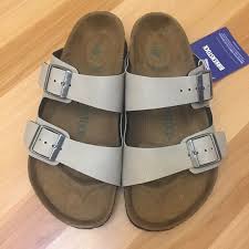 Birkenstock Size 36 Vegan Stone Arizona Nwt