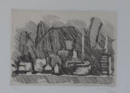 The components interact and jostle, exerting pressure on still life was so off the scale of respectability that it was an act of insurrection to take it up. Giorgio Morandi Copper Etching Ç€ Natura Morta Di Vasi