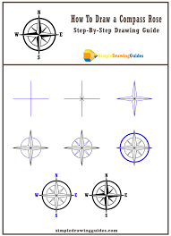 How to draw a compass rose on a map. How To Draw A Compass Rose Step By Step Guide Compass Rose Rose Step By Step Painted Barn Quilts