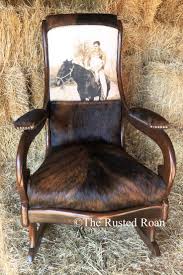 Cowhide Antique Rocking Chair Antique Rocking Chairs Upholstered Rocking Chairs Upholstered Chairs