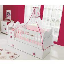 Babyzimmer babybett wickelkommode weiß bettwäsche sterne grau komplettzimmer. Paket Mitwachsendes Babybett Kinderbett Mit Integrierter Wickelkommode Und Wipp Funktion 70x130 Cm Mixibaby De