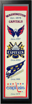 Represent your washington capitals in style with official caps from lids! Washington Capitals Logo History Felt Banner 14 X 37 Etsy