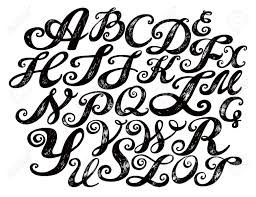 Massimo.polello>lettering_art&calligraphy has uploaded 840 photos to flickr. Calligraphy Alphabet Typeset Lettering Hand Drawn Alphabet Stock Photo Picture And Royalty Free Image Image 65733650