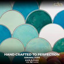 Keramos Handmade Ceramic Tiles Are Designed Manually By Artisans Who Use Unique Molds And Dyes To Achie Handmade Ceramic Tiles Handmade Tiles Handmade Ceramics