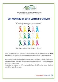 Eles pedem que todos ajudem. Dia Mundial Da Luta Contra O Cancro