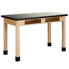 Science Lab Table Built With Solid Hardwood Legs And Aprons That Are Attractively Finished Our Sci Public Seating Midcentury Modern Dining Chairs Science Table