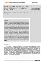 Jan 20, 2018 · courses in early childhood education. Pdf Instructional Media Production For Early Childhood Education Abc Jig Saw Puzzle A Model