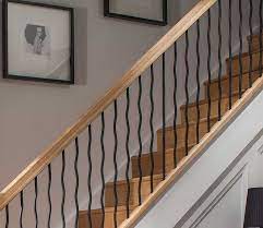 The new taper range of oak staircase spindles and balustrade parts. Cheshire Mouldings Wavy Iron Stair Parts Cheshire Mouldings