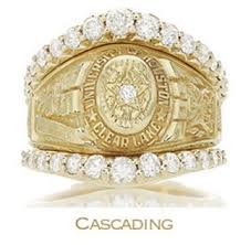 University Of Houston Class Ring With A Cascading Ringwrap Rings Class Rings College Class Ring