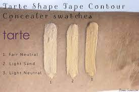 Sure, it performs the regular tarte packages this up in a barrel that holds 0.3381 oz of product. Tarte Shape Tape Contour Concealer Fair Neutral Light Sand Light Neutra Tarte Shape Tape Concealer Shape Tape Contour Concealer Shape Tape Concealer Swatches